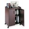 Safco Mobile Refreshment Center, One-Shelf, 23w x 18d x 31h, Mahogany 8953MH - alternate 4